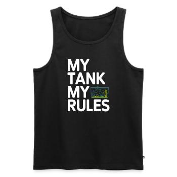Aquascaping Enthusiast Underwater Gardening - Men's Premium Organic Tank Top - black - Front - AI Model Male 178 light (178cm)