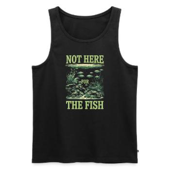 Aquascaping Enthusiast Underwater Gardening - Men's Premium Organic Tank Top - black - Front - AI Model Male 178 light (178cm)