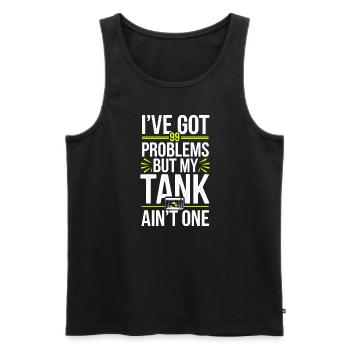 Aquascaping Enthusiast Underwater Gardening - Men's Premium Organic Tank Top - black - Front - AI Model Male 178 light (178cm)