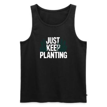 Aquascaping Enthusiast Underwater Gardening - Men's Premium Organic Tank Top - black - Front - AI Model Male 178 light (178cm)