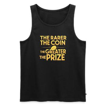 Coin Collector Coin Collection Numismatic History - Men's Premium Organic Tank Top - black - Front - Michal (187cm)