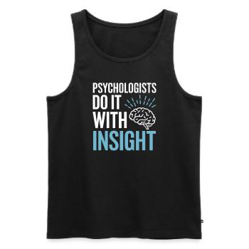 Understanding Psychology Mind and Behavior - Männer Premium Bio Tank Top - Schwarz - Vorne - Michal (187cm)