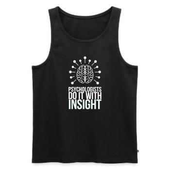 Understanding Psychology Mind and Behavior - Männer Premium Bio Tank Top - Schwarz - Vorne - Michal (187cm)