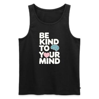 Understanding Psychology Mind and Behavior - Männer Premium Bio Tank Top - Schwarz - Vorne - Michal (187cm)