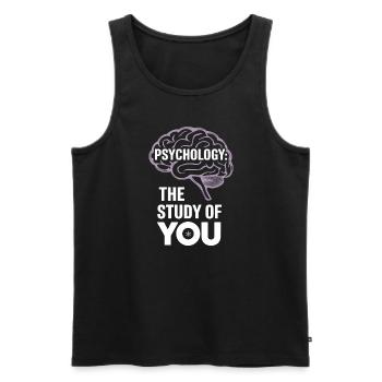 Understanding Psychology Mind and Behavior - Männer Premium Bio Tank Top - Schwarz - Vorne - Michal (187cm)