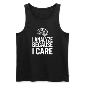 Understanding Psychology Mind and Behavior - Männer Premium Bio Tank Top - Schwarz - Vorne - Michal (187cm)