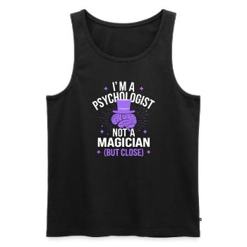 Understanding Psychology Mind and Behavior - Männer Premium Bio Tank Top - Schwarz - Vorne - Michal (187cm)
