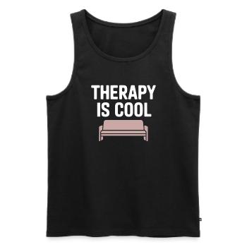 Understanding Psychology Mind and Behavior - Männer Premium Bio Tank Top - Schwarz - Vorne - Michal (187cm)