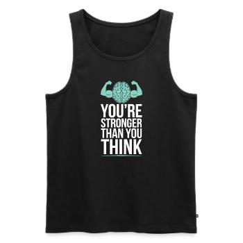 Understanding Psychology Mind and Behavior - Männer Premium Bio Tank Top - Schwarz - Vorne - Michal (187cm)