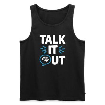 Understanding Psychology Mind and Behavior - Männer Premium Bio Tank Top - Schwarz - Vorne - Michal (187cm)