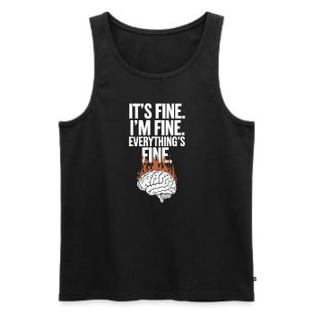 Understanding Psychology Mind and Behavior - Männer Premium Bio Tank Top - Schwarz - Vorne - Michal (187cm)