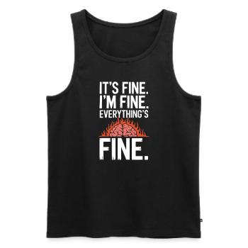 Understanding Psychology Mind and Behavior - Männer Premium Bio Tank Top - Schwarz - Vorne - Michal (187cm)
