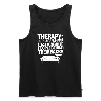 Understanding Psychology Mind and Behavior - Männer Premium Bio Tank Top - Schwarz - Vorne - Michal (187cm)
