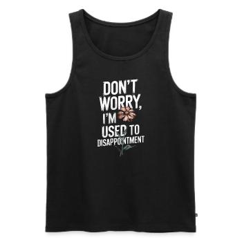 Introversion Style alternatif Émotionnel - Débardeur bio Premium Homme - noir - Devant - AI Model Male 178 light (178cm)