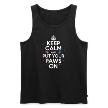 Furry Fandom Enthusiast Cosplay Fun and Fursuiting - Männer Premium Bio Tank Top - Schwarz - Vorne - AI Model Male 178 light (178cm)