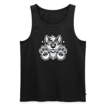Furry Fandom Enthusiast Cosplay Fun and Fursuiting - Männer Premium Bio Tank Top - Schwarz - Vorne - AI Model Male 178 light (178cm)