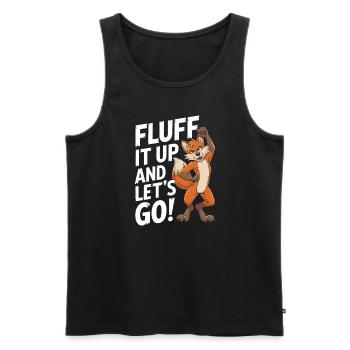 Furry Fandom Enthusiast Cosplay Fun and Fursuiting - Männer Premium Bio Tank Top - Schwarz - Vorne - AI Model Male 178 light (178cm)