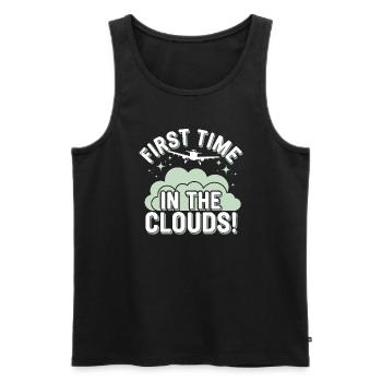 My First Plane Ride First Time Flying Adventure - Men's Premium Organic Tank Top - black - Front - Michal (187cm)
