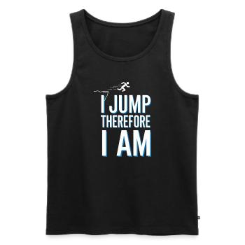 Cliff Diving Adventure Sports Thrill Seeker - Männer Premium Bio Tank Top - Schwarz - Vorne - AI Model Male 178 light (178cm)