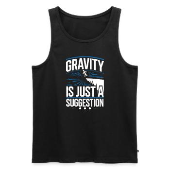 Cliff Diving Adventure Sports Thrill Seeker - Männer Premium Bio Tank Top - Schwarz - Vorne - AI Model Male 178 light (178cm)