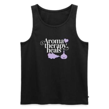 Embrace Aromatherapy For Holistic Healing And - Männer Premium Bio Tank Top - Schwarz - Vorne - Michal (187cm)