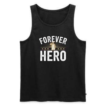 Honor Veterans Day with Patriotism and Military - Men's Premium Organic Tank Top - black - Front - AI Model Male 178 light (178cm)