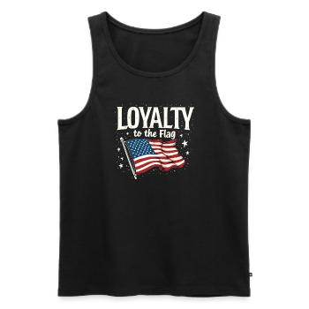 Honor Veterans Day with Patriotism and Military - Men's Premium Organic Tank Top - black - Front - AI Model Male 178 light (178cm)