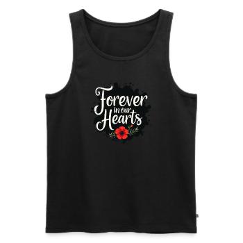 Honor Veterans Day with Patriotism and Military - Männer Premium Bio Tank Top - Schwarz - Vorne - AI Model Male 178 light (178cm)