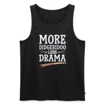Didgeridoo Player Embracing Aboriginal Instrument - Männer Premium Bio Tank Top - Schwarz - Vorne - AI Model Male 178 light (178cm)