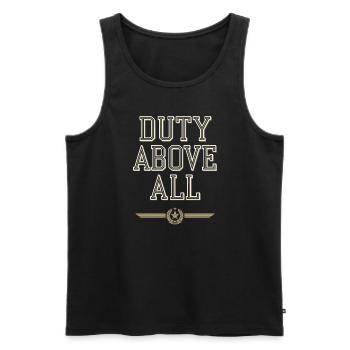 Honor Veterans Day with Patriotism and Military - Männer Premium Bio Tank Top - Schwarz - Vorne - AI Model Male 178 light (178cm)