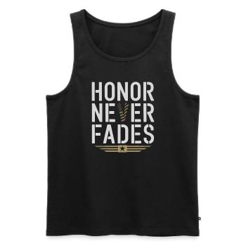 Honor Veterans Day with Patriotism and Military - Männer Premium Bio Tank Top - Schwarz - Vorne - AI Model Male 178 light (178cm)