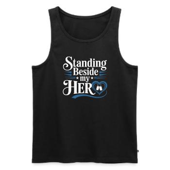 Honor Veterans Day with Patriotism and Military - Männer Premium Bio Tank Top - Schwarz - Vorne - AI Model Male 178 light (178cm)