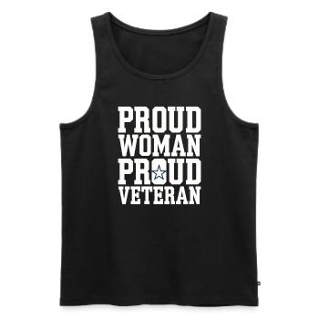 Honor Veterans Day with Patriotism and Military - Men's Premium Organic Tank Top - black - Front - AI Model Male 178 light (178cm)