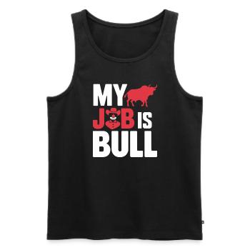 Rodeo Clown Entertainer Bull Riding And Rodeo - Men's Premium Organic Tank Top - black - Front - AI Model Male 178 light (178cm)