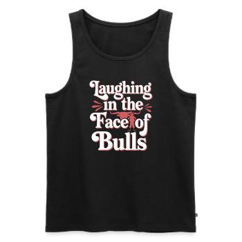 Rodeo Clown Entertainer Bull Riding And Rodeo - Men's Premium Organic Tank Top - black - Front - AI Model Male 178 light (178cm)