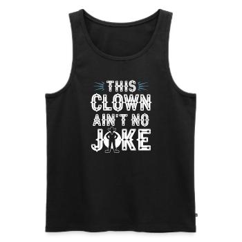 Rodeo Clown Entertainer Bull Riding And Rodeo - Men's Premium Organic Tank Top - black - Front - AI Model Male 178 light (178cm)