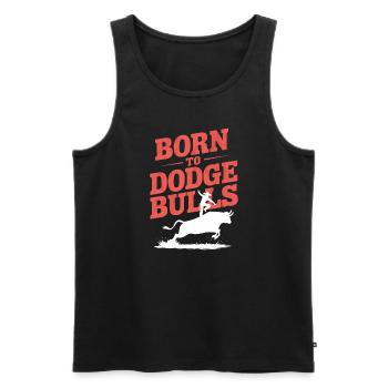 Rodeo Clown Entertainer Bull Riding And Rodeo - Men's Premium Organic Tank Top - black - Front - AI Model Male 178 light (178cm)