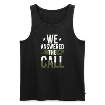 Honor the Vietnam veterans with patriotism and - Men's Premium Organic Tank Top - black - Front - Michal (187cm)