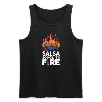 Salsa Lover Fiesta Mexican Cuisine Freshness - Men's Premium Organic Tank Top - black - Front - AI Model Male 178 light (178cm)