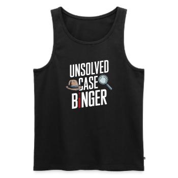 True Crime Fan für Krimi-Show-Liebhaber und - Männer Premium Bio Tank Top - Schwarz - Vorne - Michal (187cm)