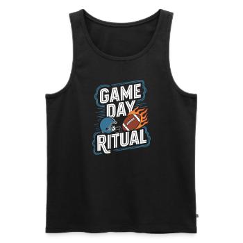 Touchdown Time For Football Fans and - Men's Premium Organic Tank Top - black - Front - Michal (187cm)