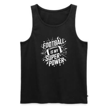 Touchdown Zeit Für Football Fans und - Männer Premium Bio Tank Top - Schwarz - Vorne - AI Model Male 178 light (178cm)