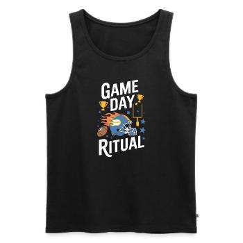 Touchdown Time For Football Fans and - Men's Premium Organic Tank Top - black - Front - Michal (187cm)