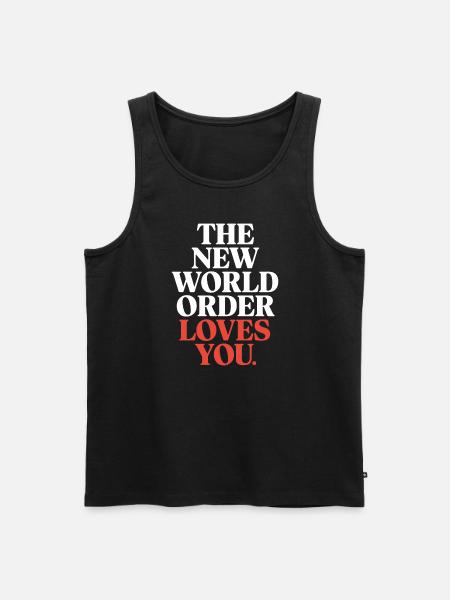 Global Conspiracy - Men's Premium Organic Tank Top - black