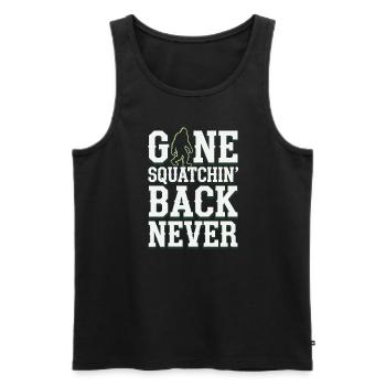 Bigfoot Believer Sasquatch Cryptid Forest Creature - Men's Premium Organic Tank Top - black - Front - Michal (187cm)