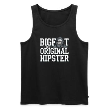 Bigfoot Believer Sasquatch Cryptid Forest Creature - Men's Premium Organic Tank Top - black - Front - Michal (187cm)