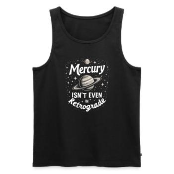 Astrologie-skeptiker: Kritisches Denken - Männer Premium Bio Tank Top - Schwarz - Vorne - AI Model Male 178 light (178cm)