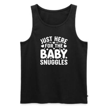 Elternschafts-humor Neue Väter Haben Zum Ersten - Männer Premium Bio Tank Top - Schwarz - Vorne - Michal (187cm)