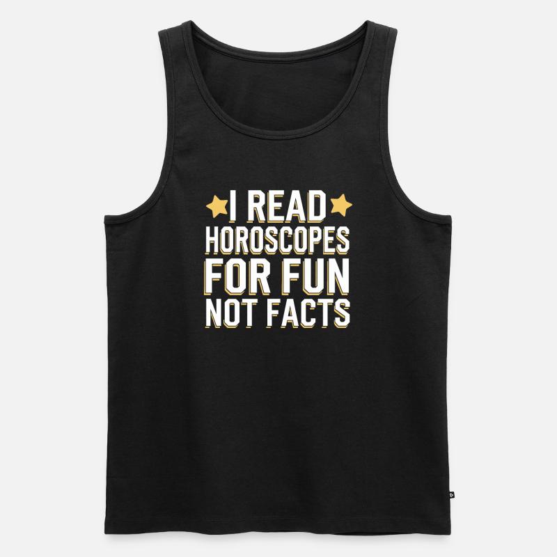 Astrologie-skeptiker: Kritisches Denken - Männer Premium Bio Tank Top - Schwarz