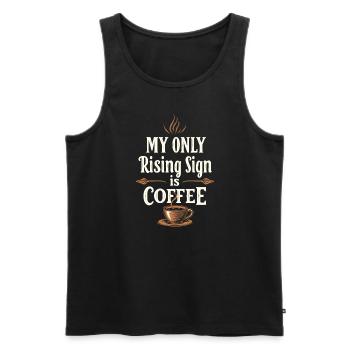Astrologie-skeptiker: Kritisches Denken - Männer Premium Bio Tank Top - Schwarz - Vorne - AI Model Male 178 light (178cm)